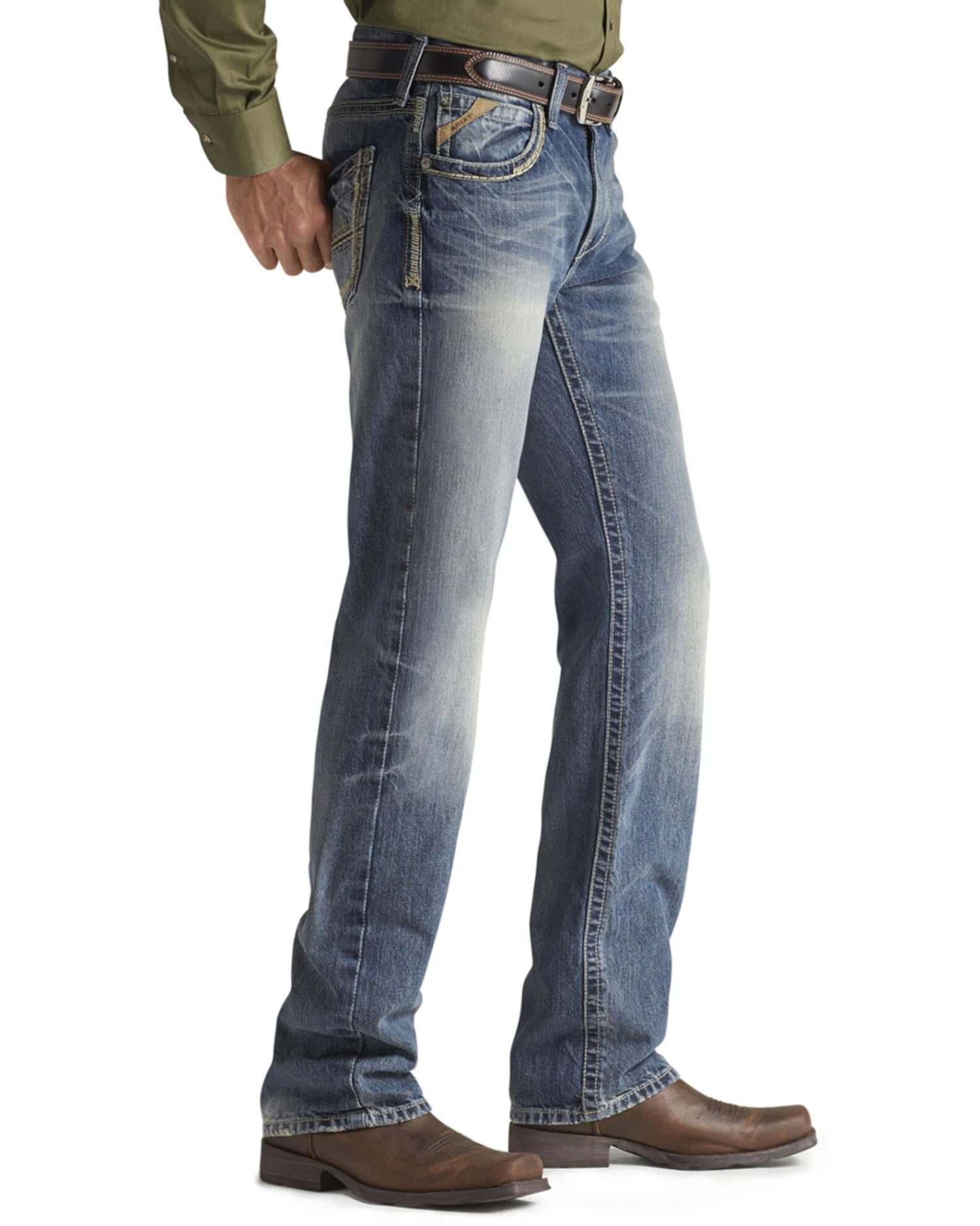 Ariat Men's M5 Low Rise Straight Leg Jeans - Image 2