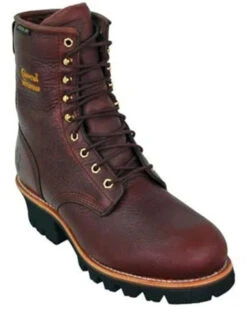 Chippewa Men's Waterproof Insulated 8" Logger Boots - Steel Toe
