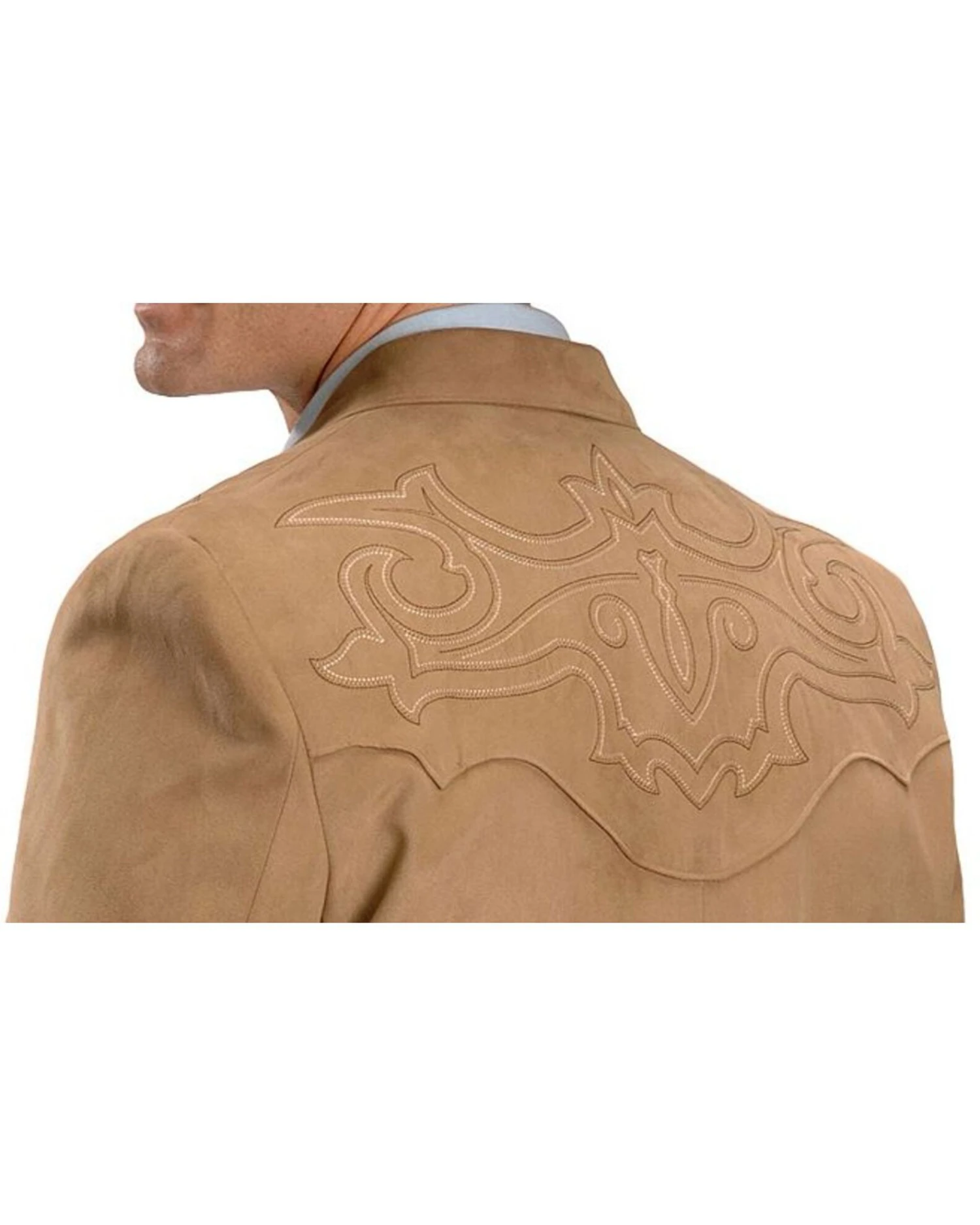 Circle S Men's Embroidered Microsuede Sport Coat - Image 2