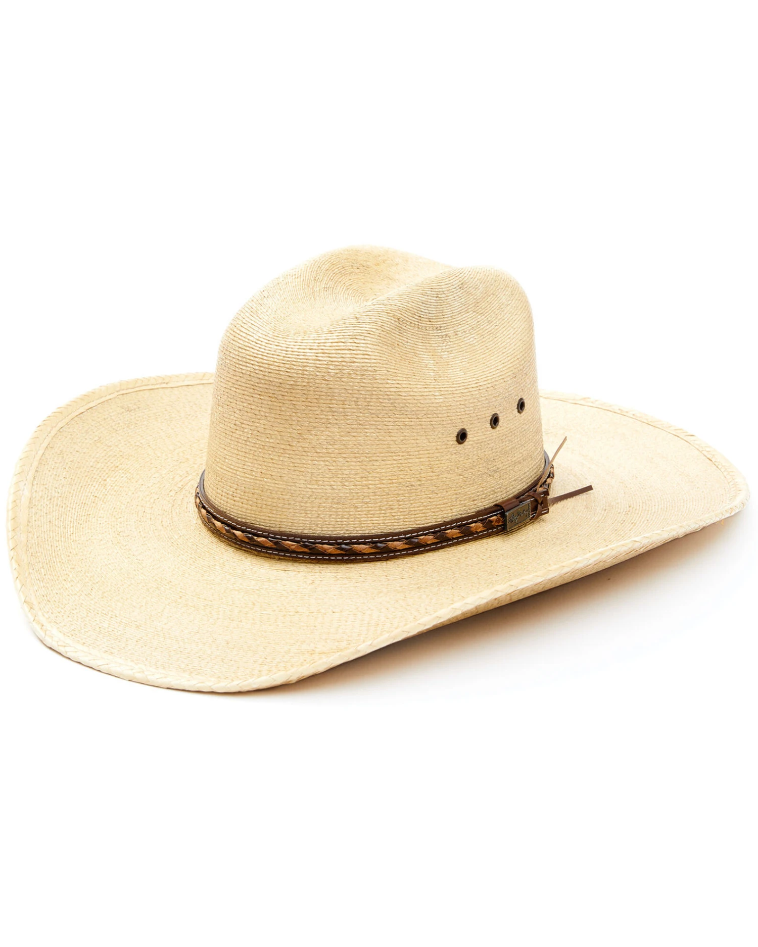 Larry Mahan 30X Lawton Palm Straw Cowboy Hat - Image 2