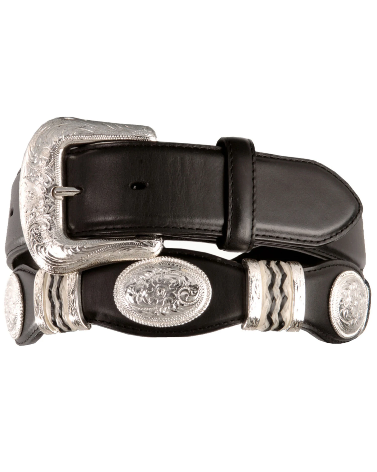 Tony Lama Scalloped Leather Belt