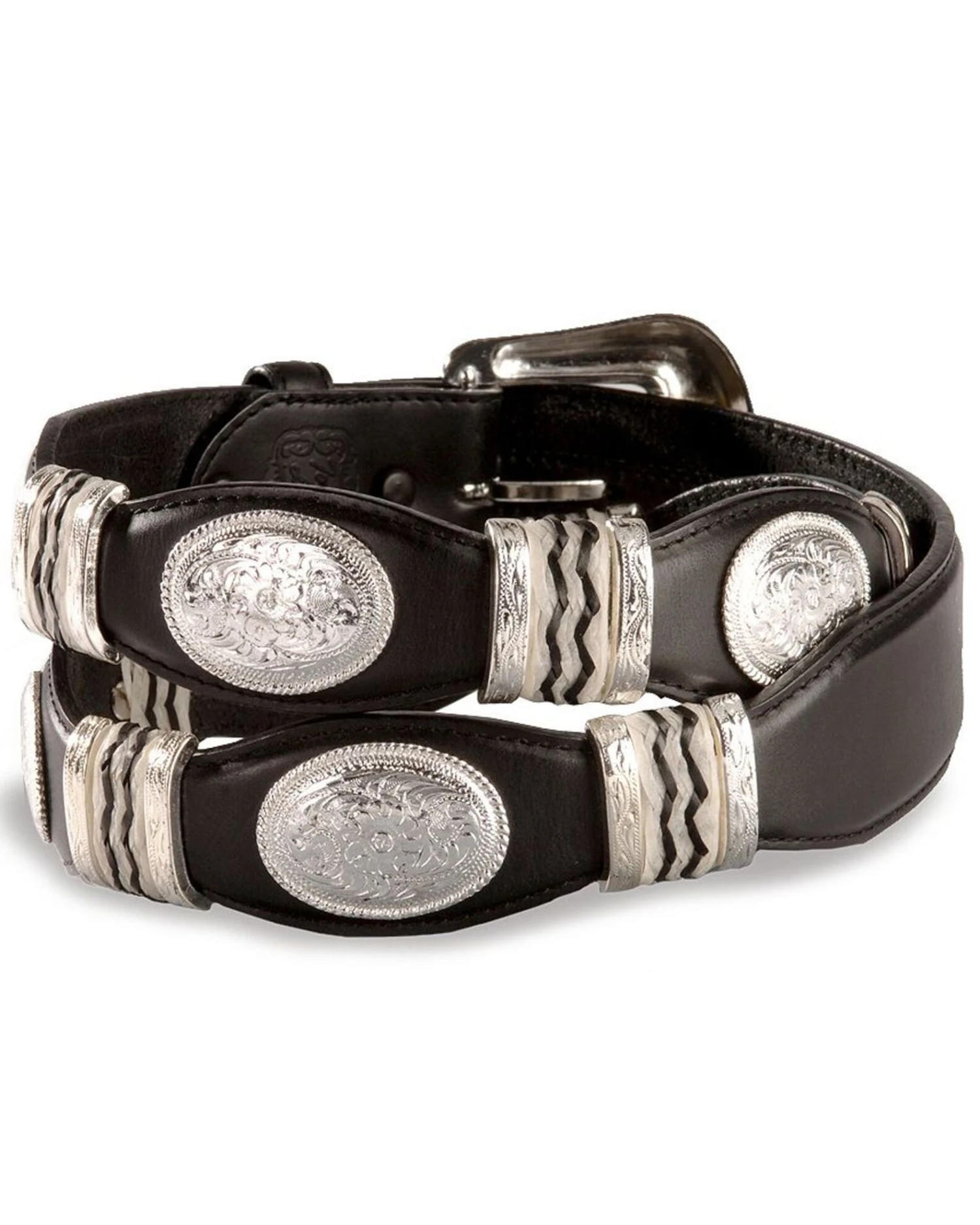 Tony Lama Scalloped Leather Belt - Image 2