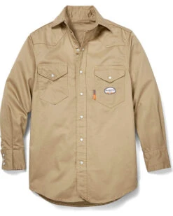 Rasco Men's FR Lightweight Twill Work Shirt 