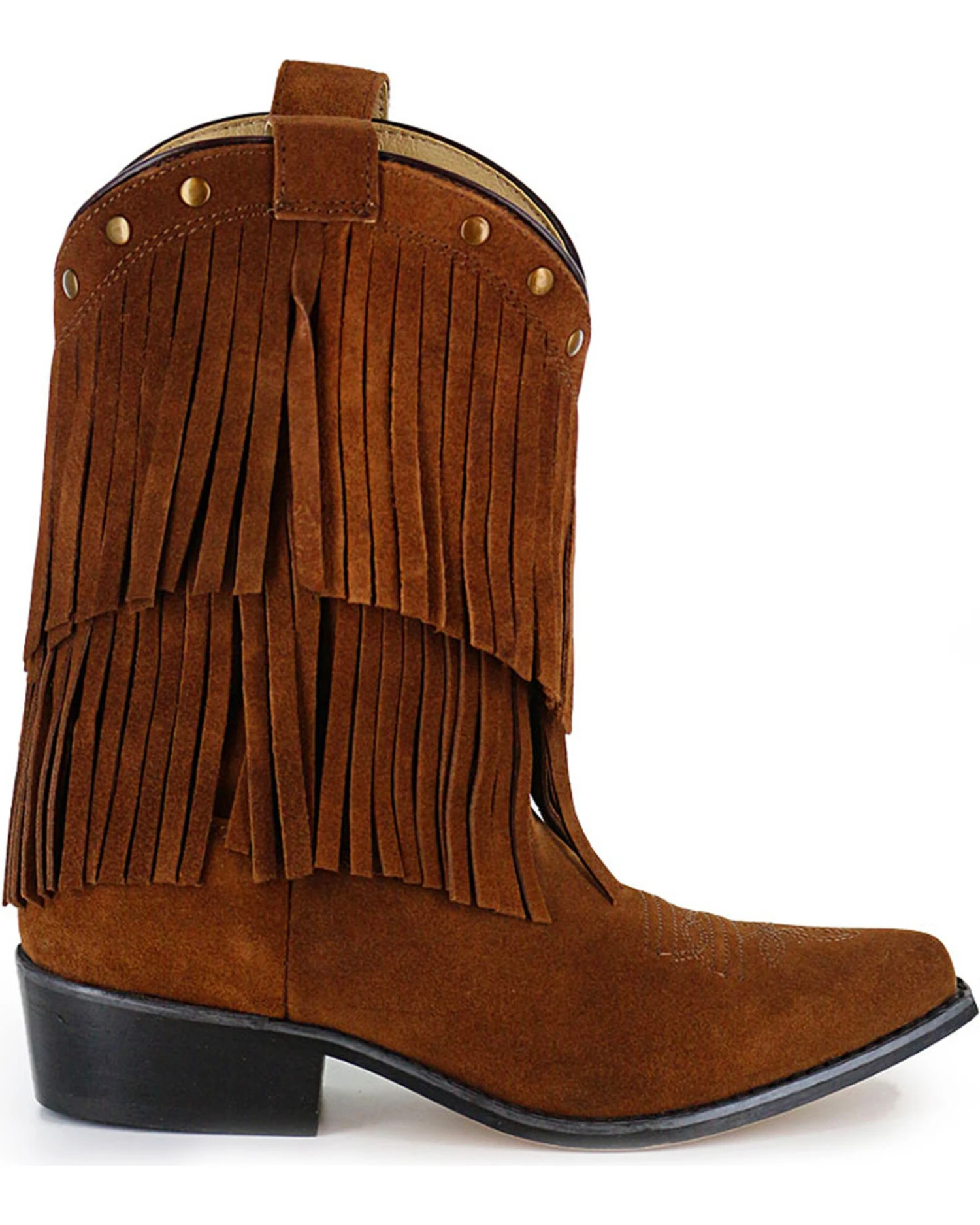 Shyanne® Girls' Fringe Snip Toe Western Boots - Image 2