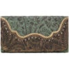 American West Women's Saddle Ridge Tri-Fold Wallet 