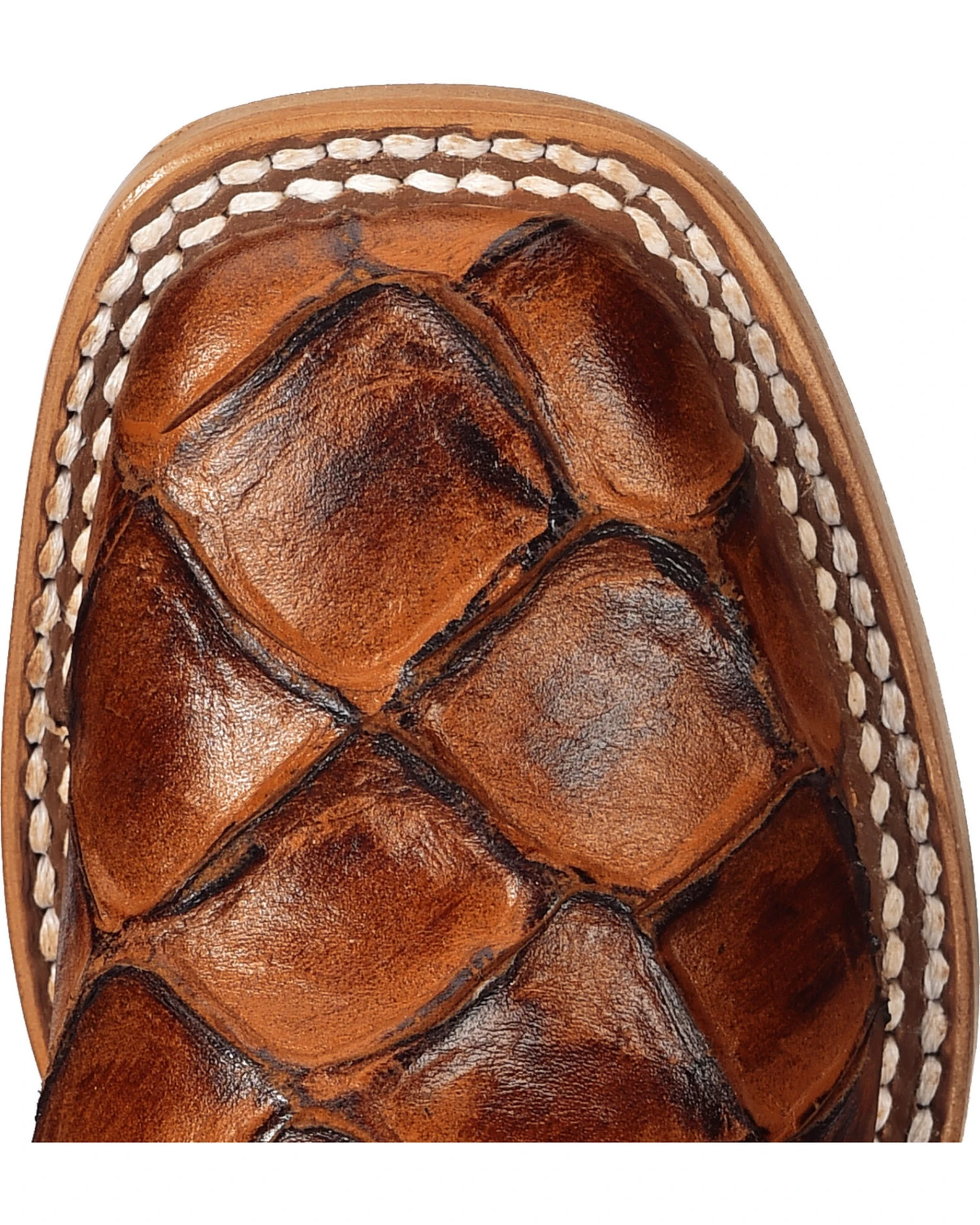 Horse Power Boys' Seas The Day Fish Print Boots - Square Toe - Image 6