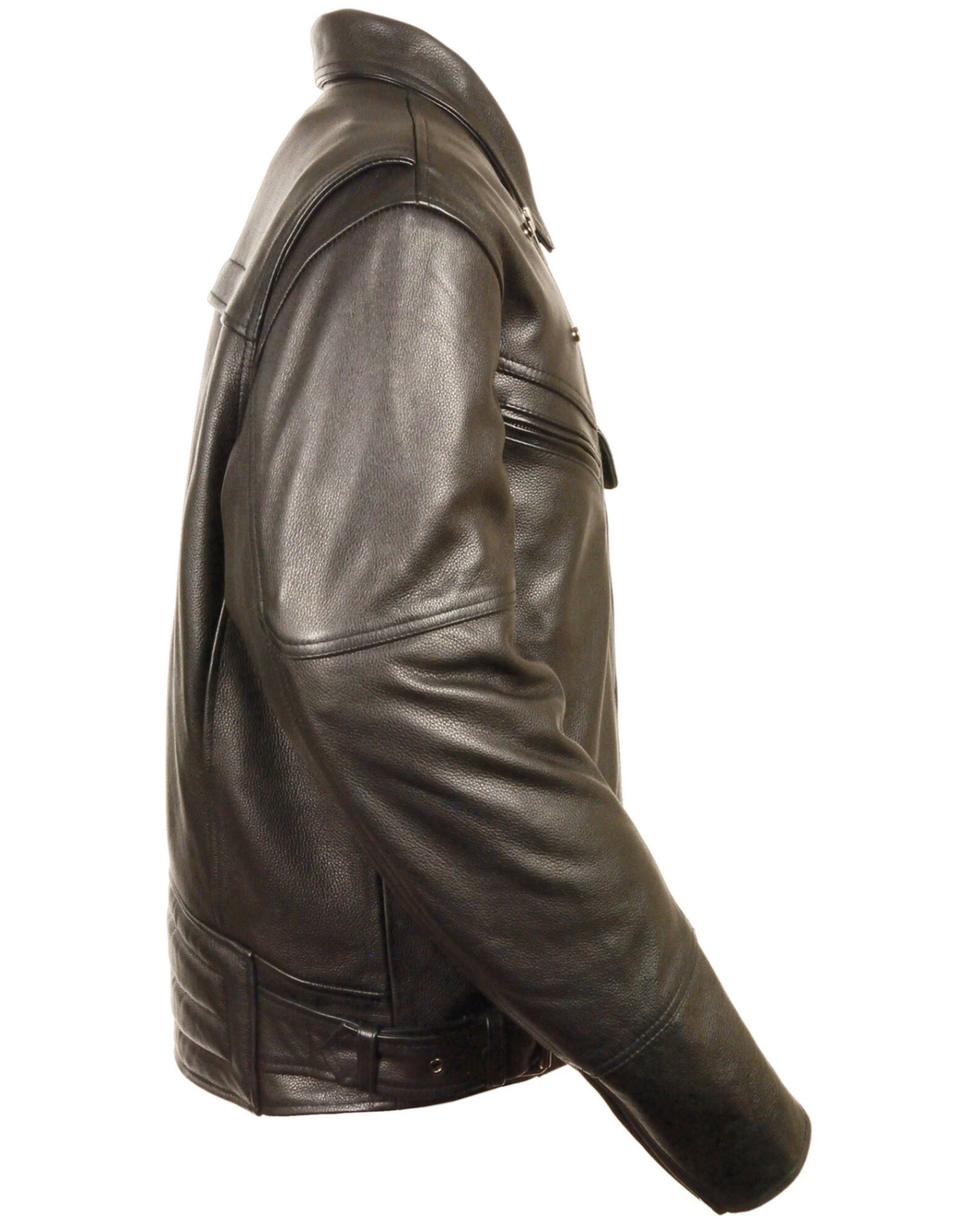 Milwaukee Leather Men's Side Belt Utility Pocket Motorcycle Jacket - Image 2
