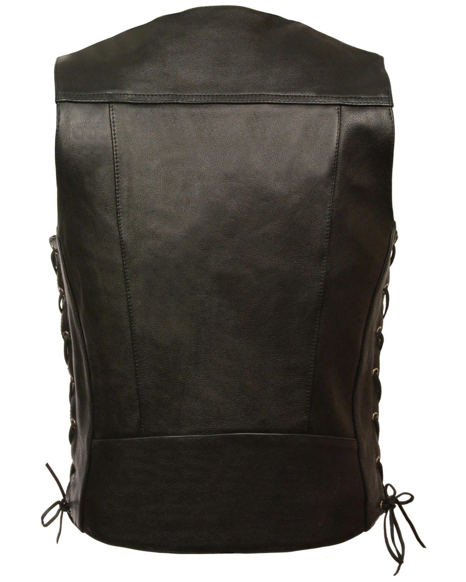 Milwaukee Leather Men's Buffalo Snap Side Lace Vest - Big - Image 2