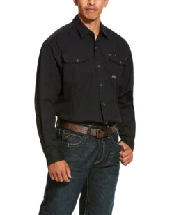 Ariat Men's Rebar Made Tough Durastretch Long Sleeve Work Shirt - Big & Tall 