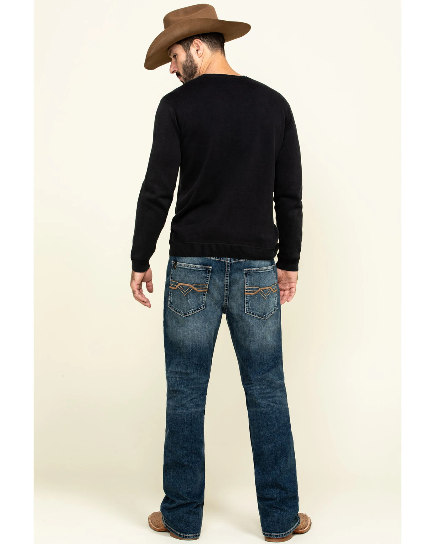 Cody James Core Men's Sundance Medium Wash Stretch Slim Bootcut Jeans - Image 5
