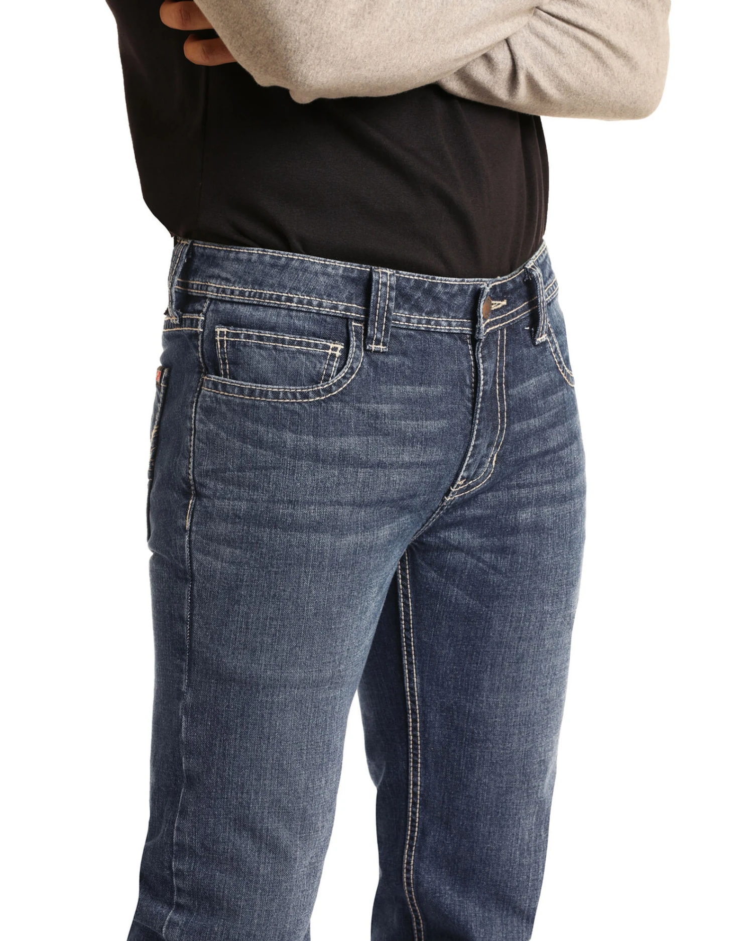 Rock & Roll Denim Men's FR Pistol Light Classic Straight Work Jeans - Image 2