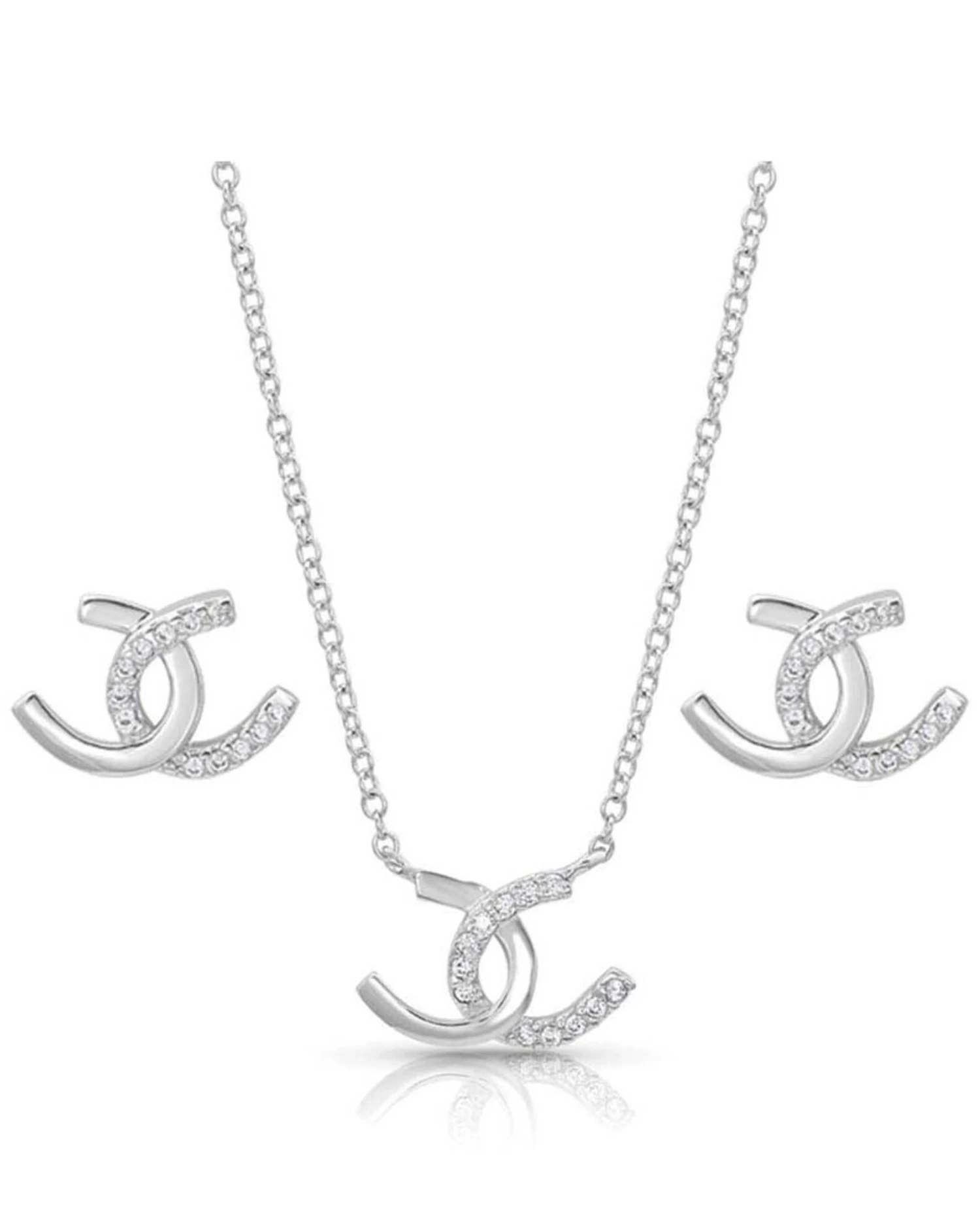 Montana Silversmiths Women's Horseshoe Happiness Jewelry Set