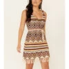 Idyllwind Women's Chilli Havana Nights Crochet Fringe Dress