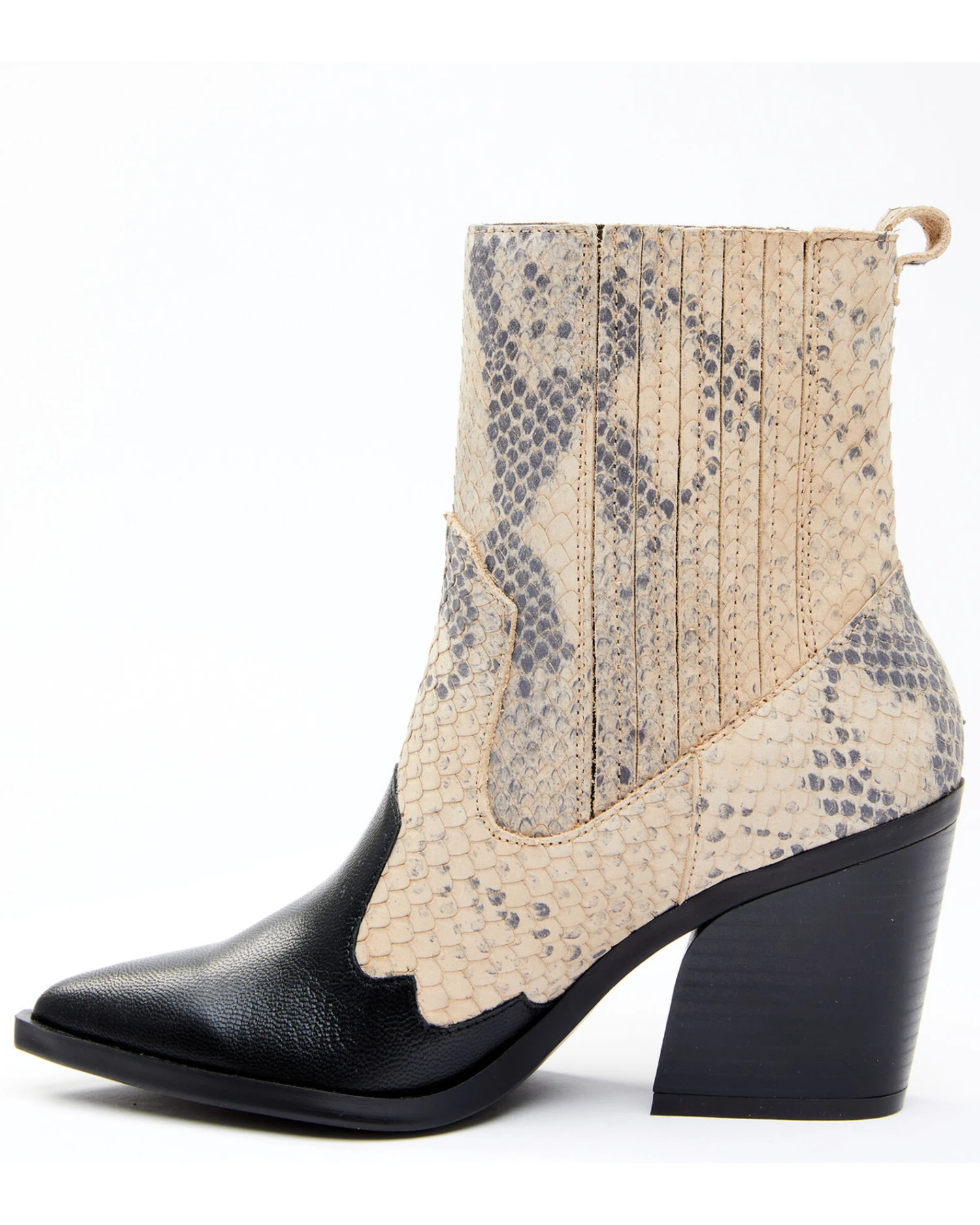 Dan Post Women's Snake Print Fashion Booties - Pointed Toe - Image 4