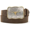 Cody James Men's Scalloped Longhorn Western Belt