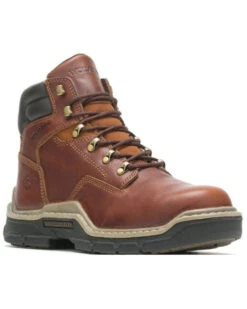 Wolverine Men's 6" Peanut Raider Durashock Lace-Up Work Boots - Soft Toe