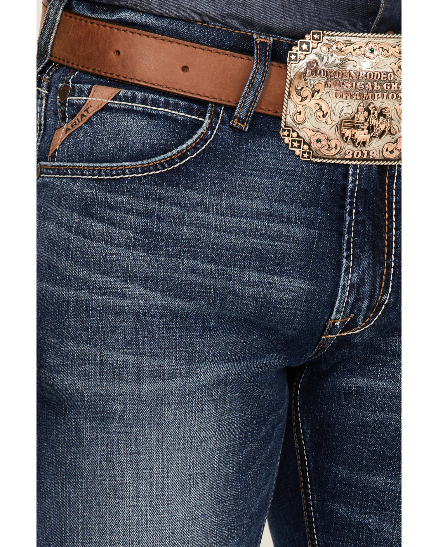 Ariat Men's M5 Straight Stretch Madera Stackable Straight Leg Jeans - Image 2