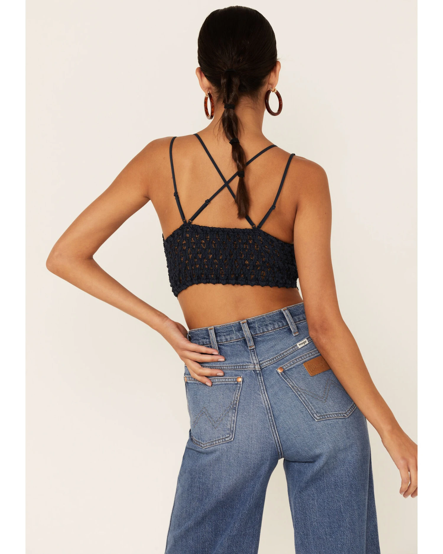 Wishlist Women's Strappy Lace Applique Scallop Lace Bralette - Image 3