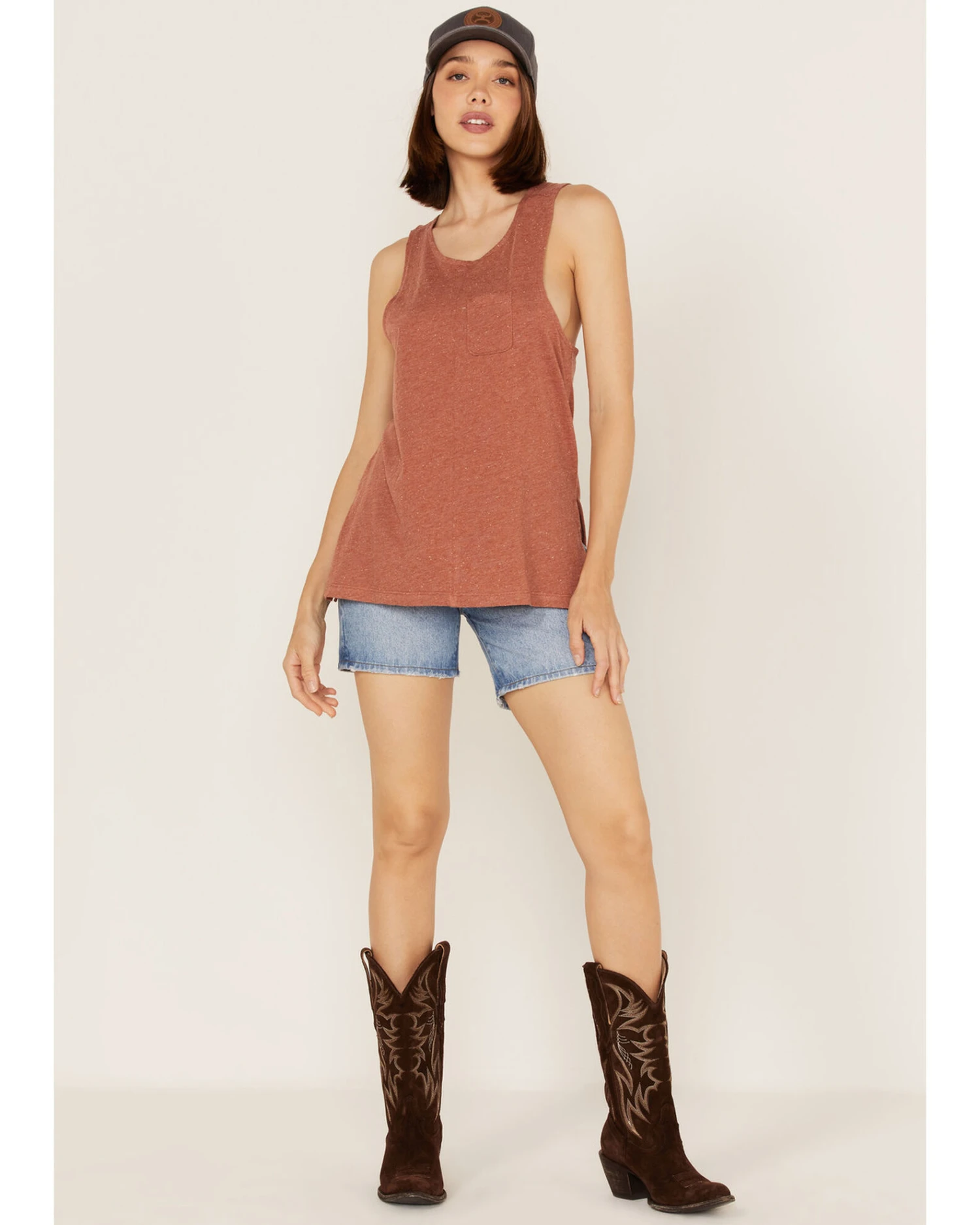 Cleo + Wolf Women's Crossover Back Tank Top - Image 2
