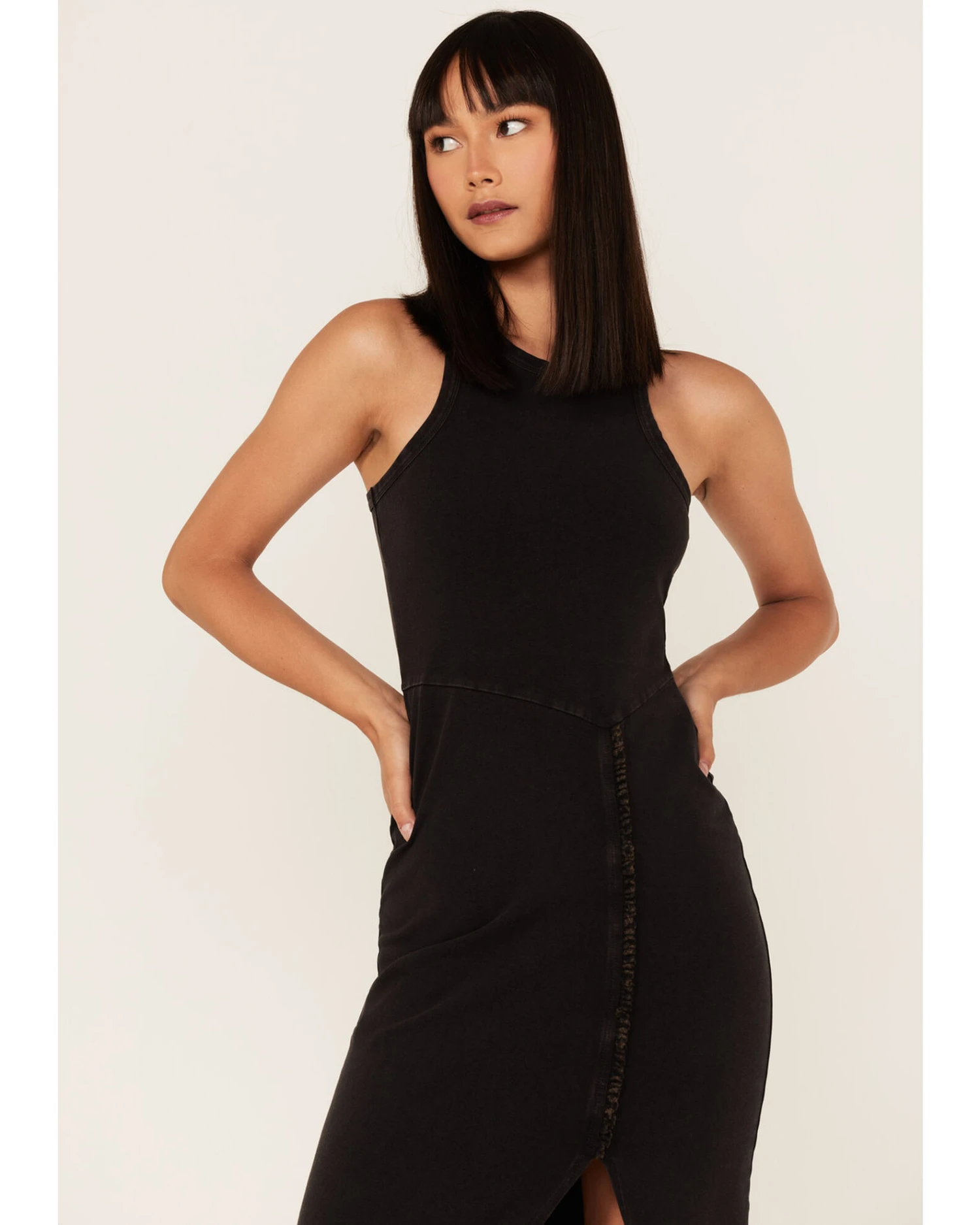 Cleo + Wolf Women's Halter Slit Midi Dress - Image 2