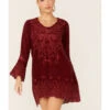 Johnny Was Women's Garnet Rhine Long Sleeve Tunic Dress