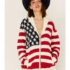 Show Me Your Mumu Women's American Flag Knit Cardigan Sweater