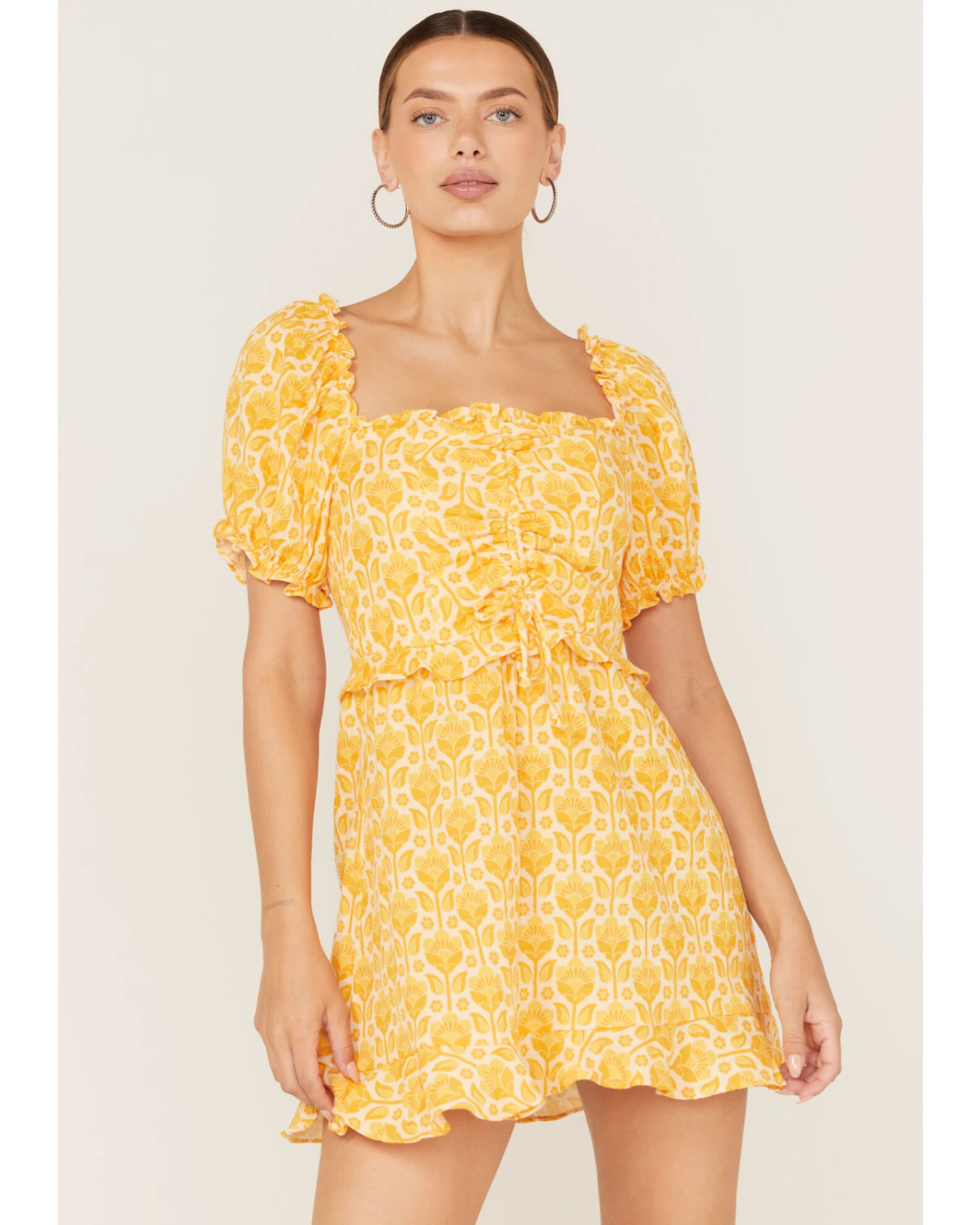 Show Me Your Mumu Women's Sophie Floral Print Mini Dress