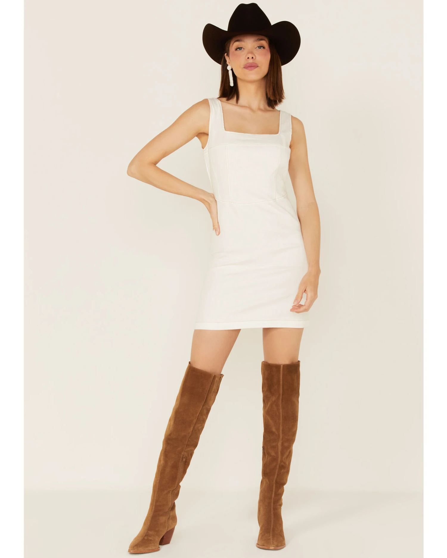 Sadie & Sage Women's Afton Denim Sleeveless Mini Dress