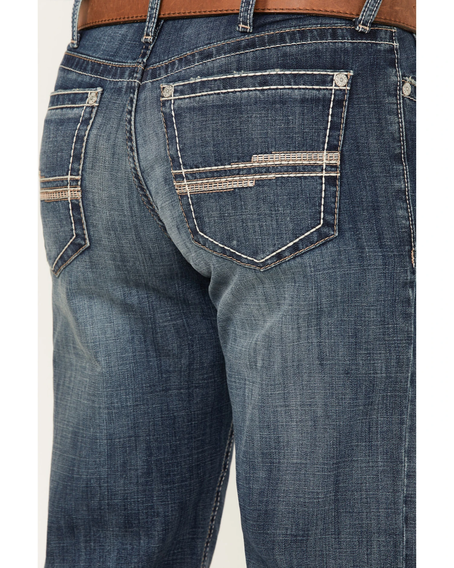 Cinch Men's White Label Dark Wash Relaxed Straight Performance Jeans - Image 4