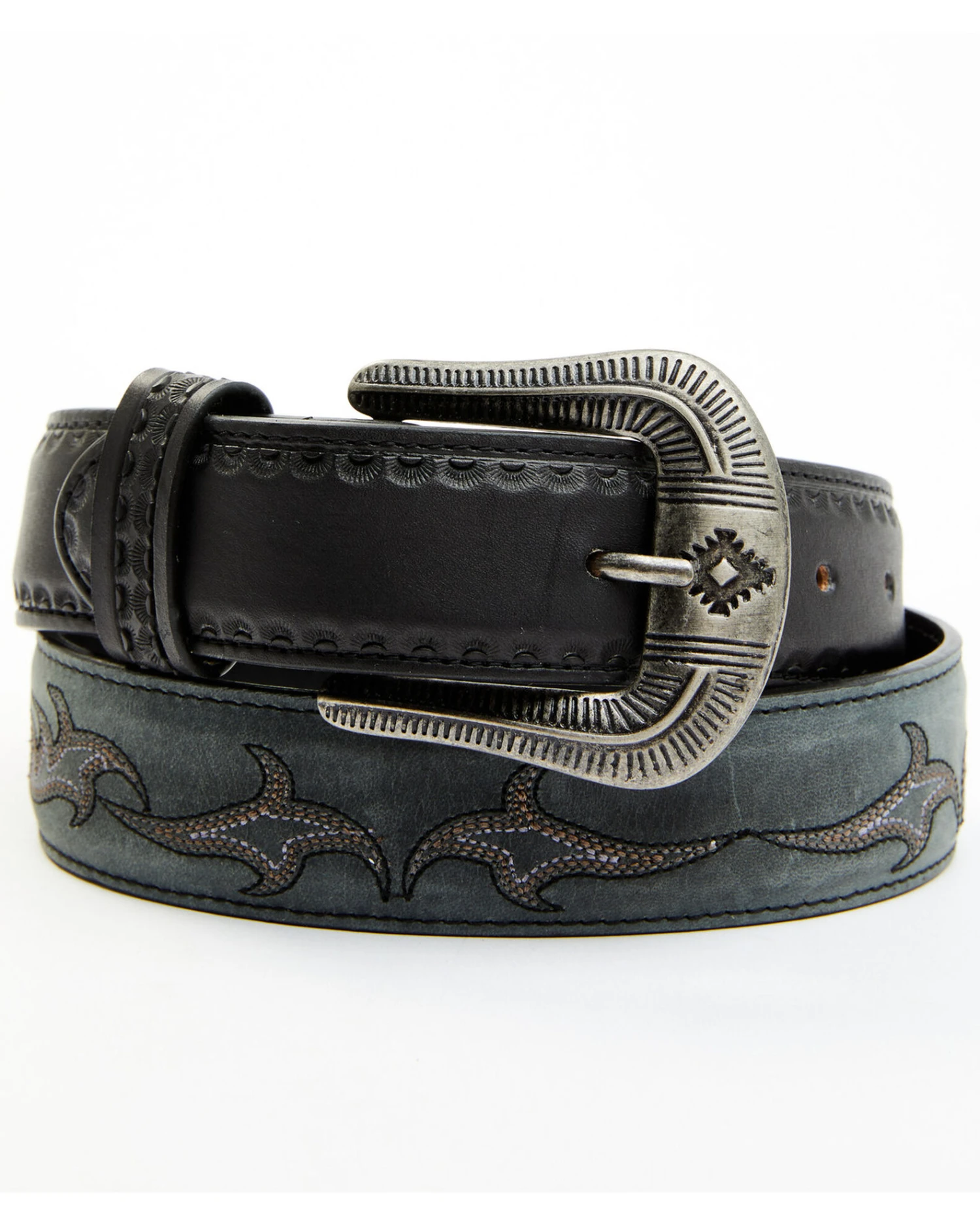 Moonshine Spirit Men's Mad Cat Western Leather Belt