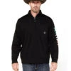 Ariat Men's Team Logo 1/4 Zip Pullover Sweatshirt
