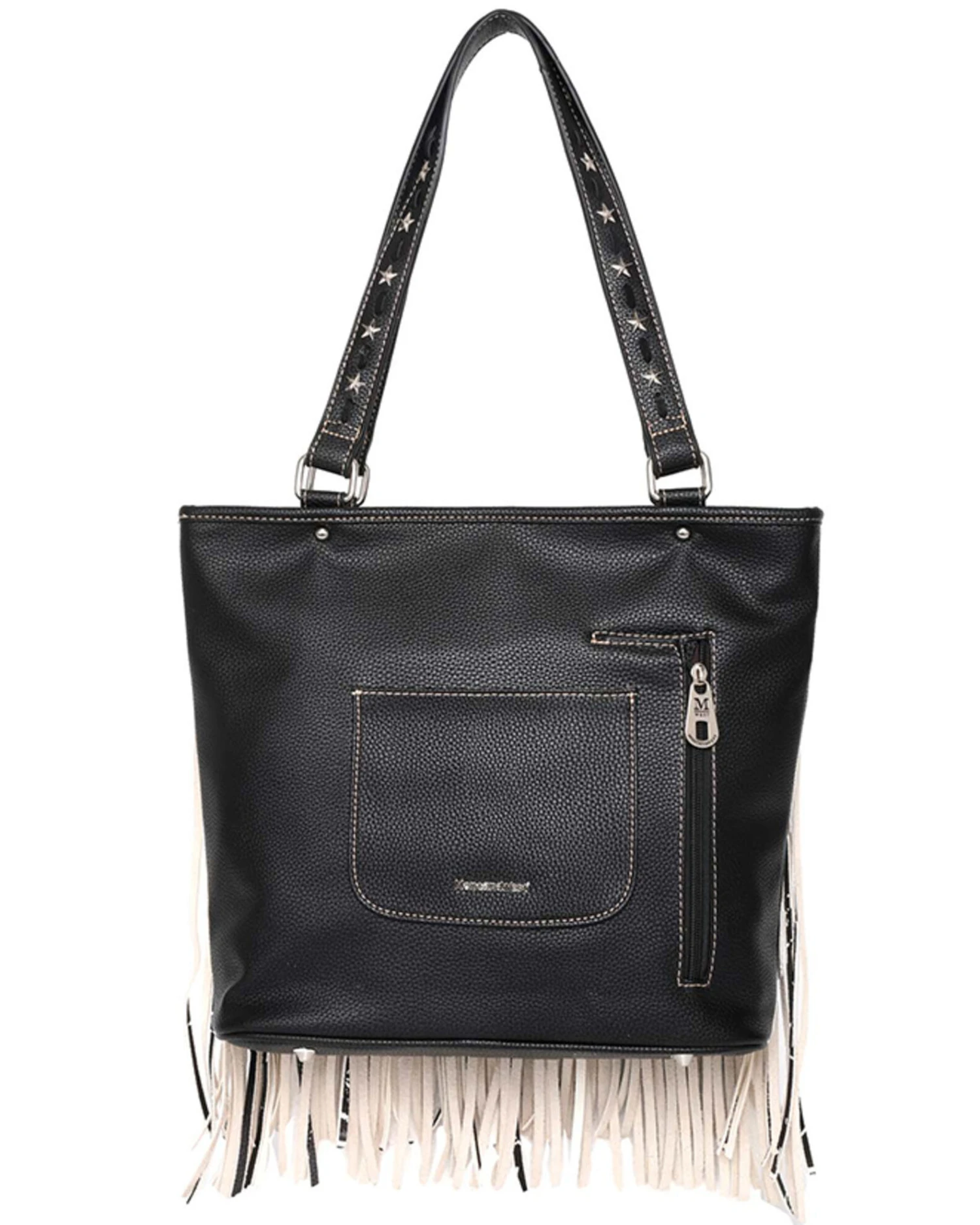 Montana West Women's American Flag Fringe Concealed Carry Tote Bag - Image 2