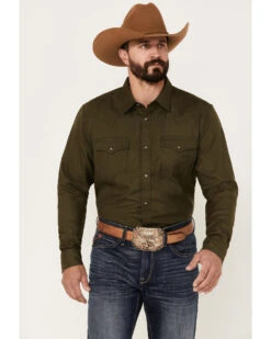 Cody James Men's Wooly Mammoth Solid Long Sleeve Snap Western Shirt