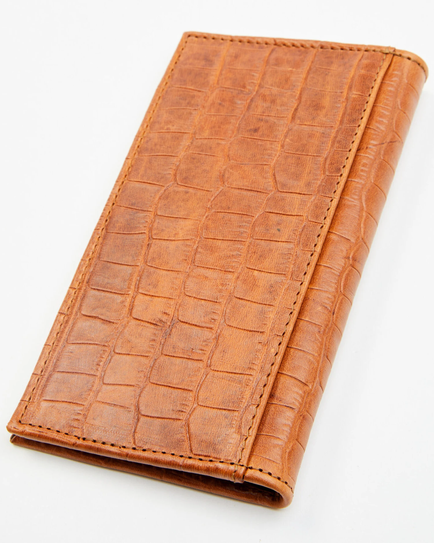 Cody James Men's Brown Embossed Croco Rodeo Leather Wallet - Image 2
