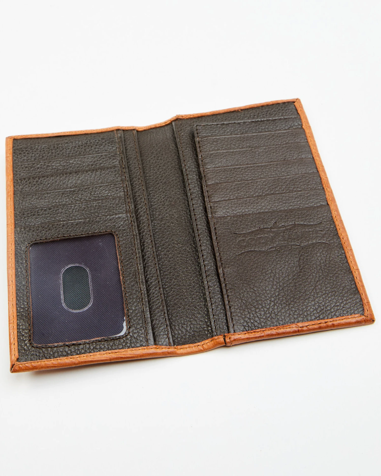 Cody James Men's Brown Embossed Croco Rodeo Leather Wallet - Image 3