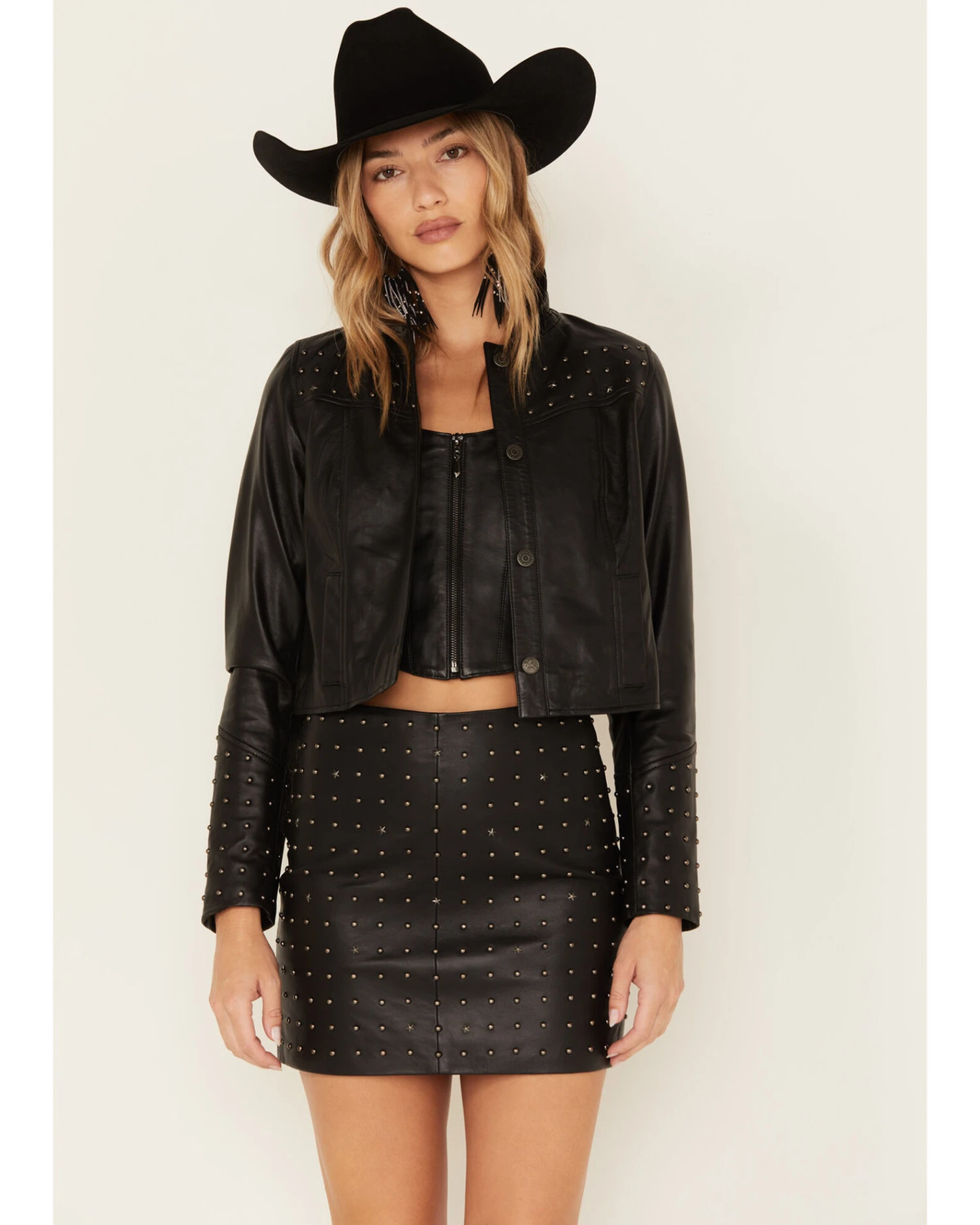 Idyllwind Women's Omaha Studded Leather Jacket - Image 2