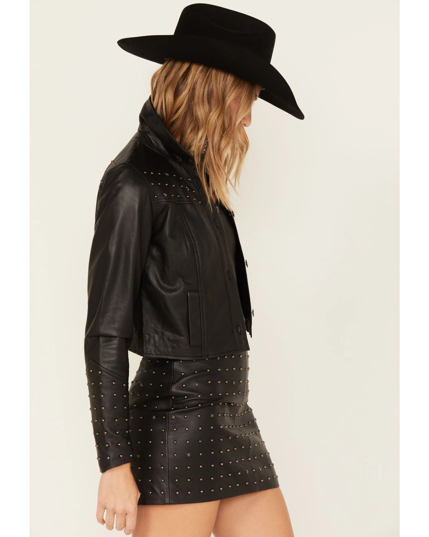 Idyllwind Women's Omaha Studded Leather Jacket - Image 3