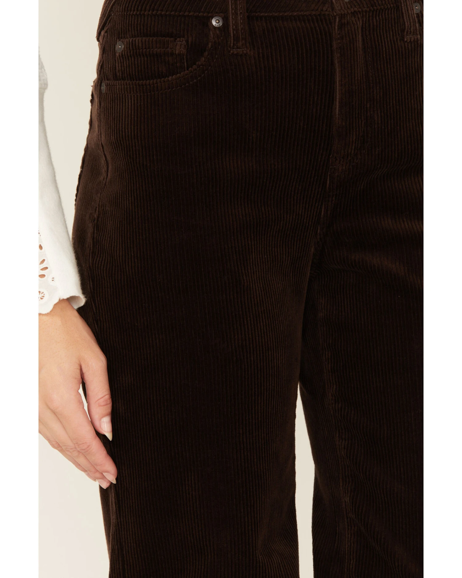 Cleo + Wolf Women's High Rise Loose Corduroy Wide Jeans - Image 2