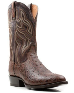 Dan Post Men's 12" Hand Quill French Exotic Western Boots - Medium Toe