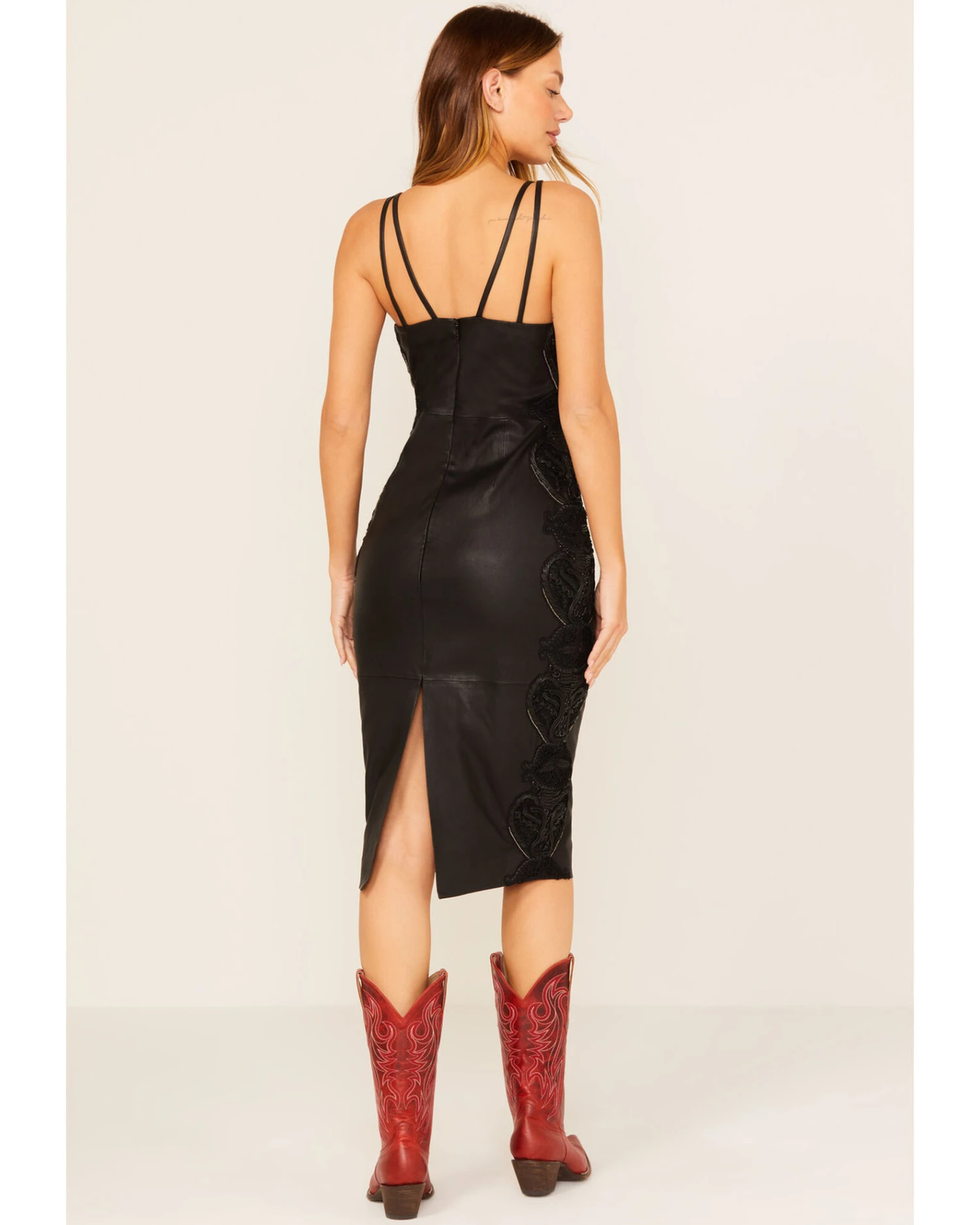 Wonderwest Women's Studded Leather Dress - Image 5