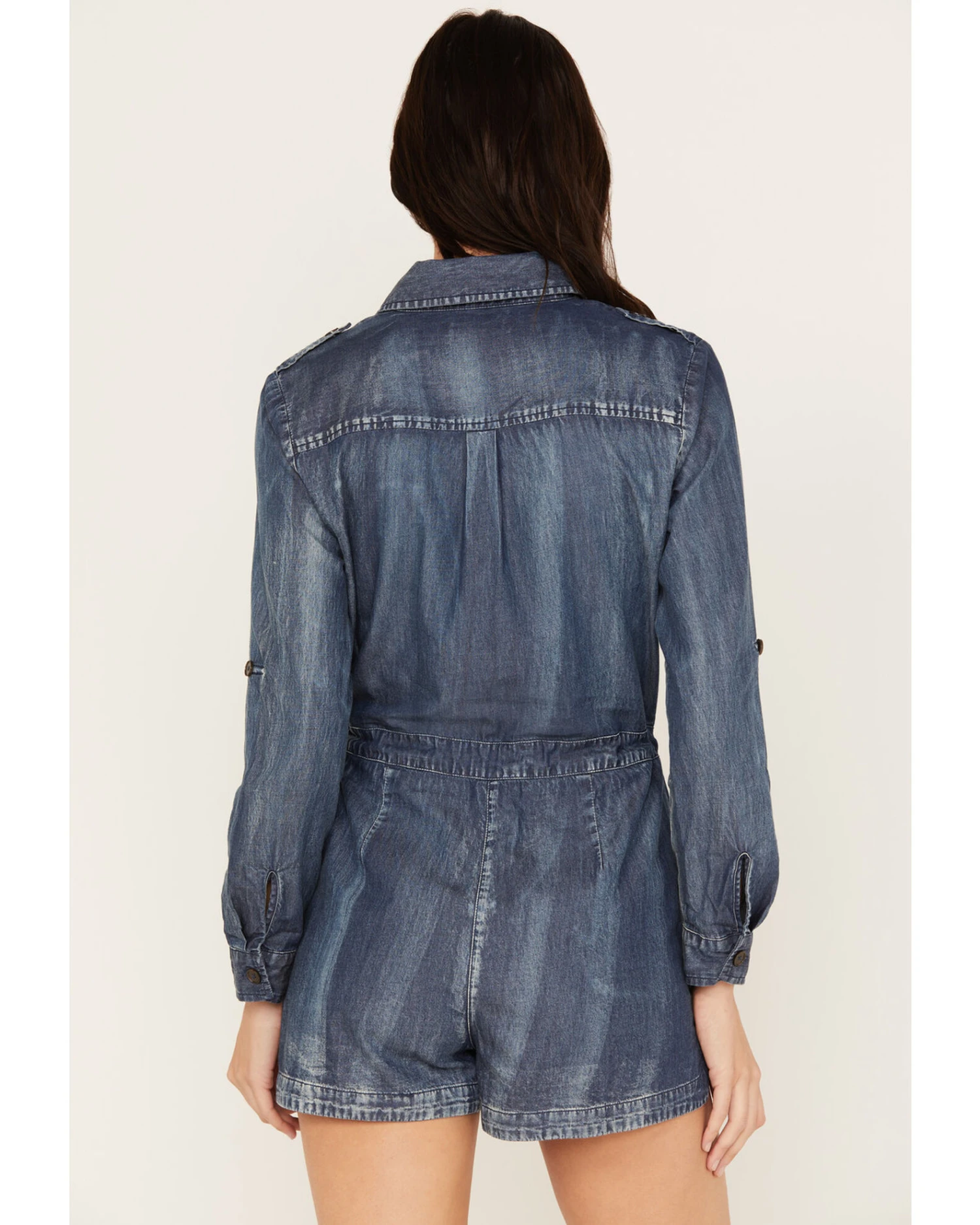 Cleo + Wolf Women's Denim Romper - Image 3