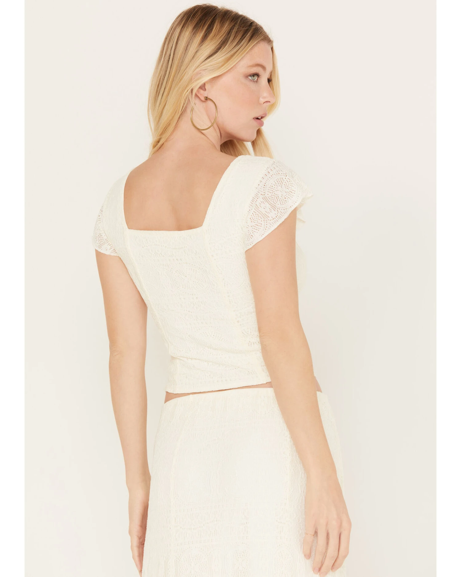 Idyllwind Women's Montana Western Lady Lace Cropped Shirt - Image 4