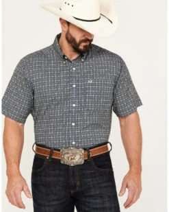 Cinch Men's ARENAFLEX Geo Print Short Sleeve Button Down Western Shirt