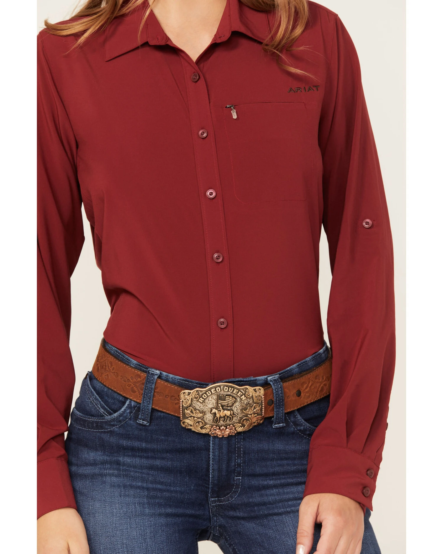 Ariat Women's VentTEK Stretch Long Sleeve Button Down Western Shirt - Image 3