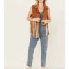 Rock & Roll Denim Women's Cropped Fringe Star Vest