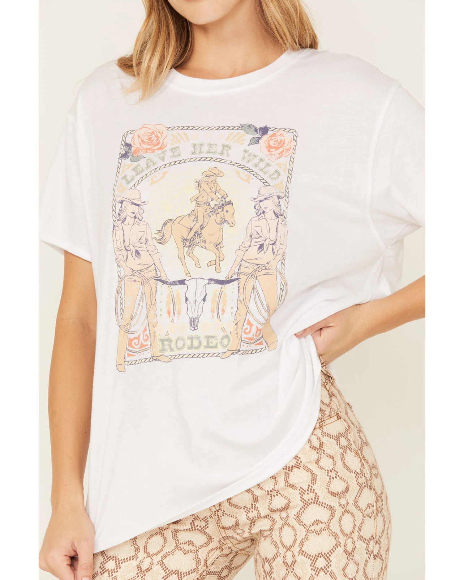 White Crow Women's Leave Her Wild Graphic Tee - Image 2