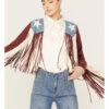 Vocal Women's Lainee Star Faux Fringe Jacket