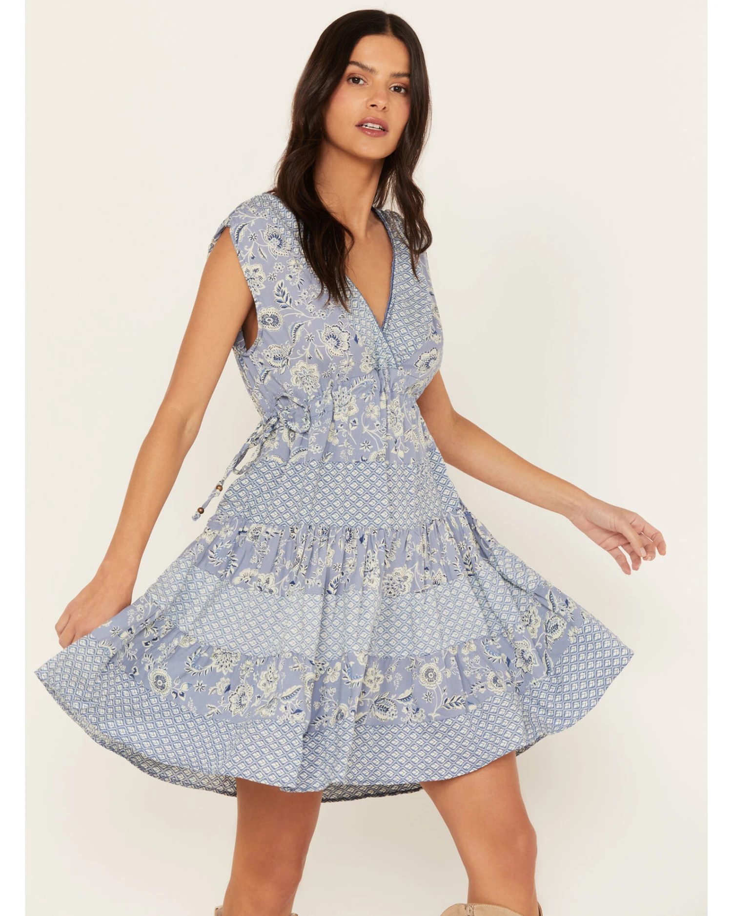 Angie Women's Side Tie Print Dress - Image 2