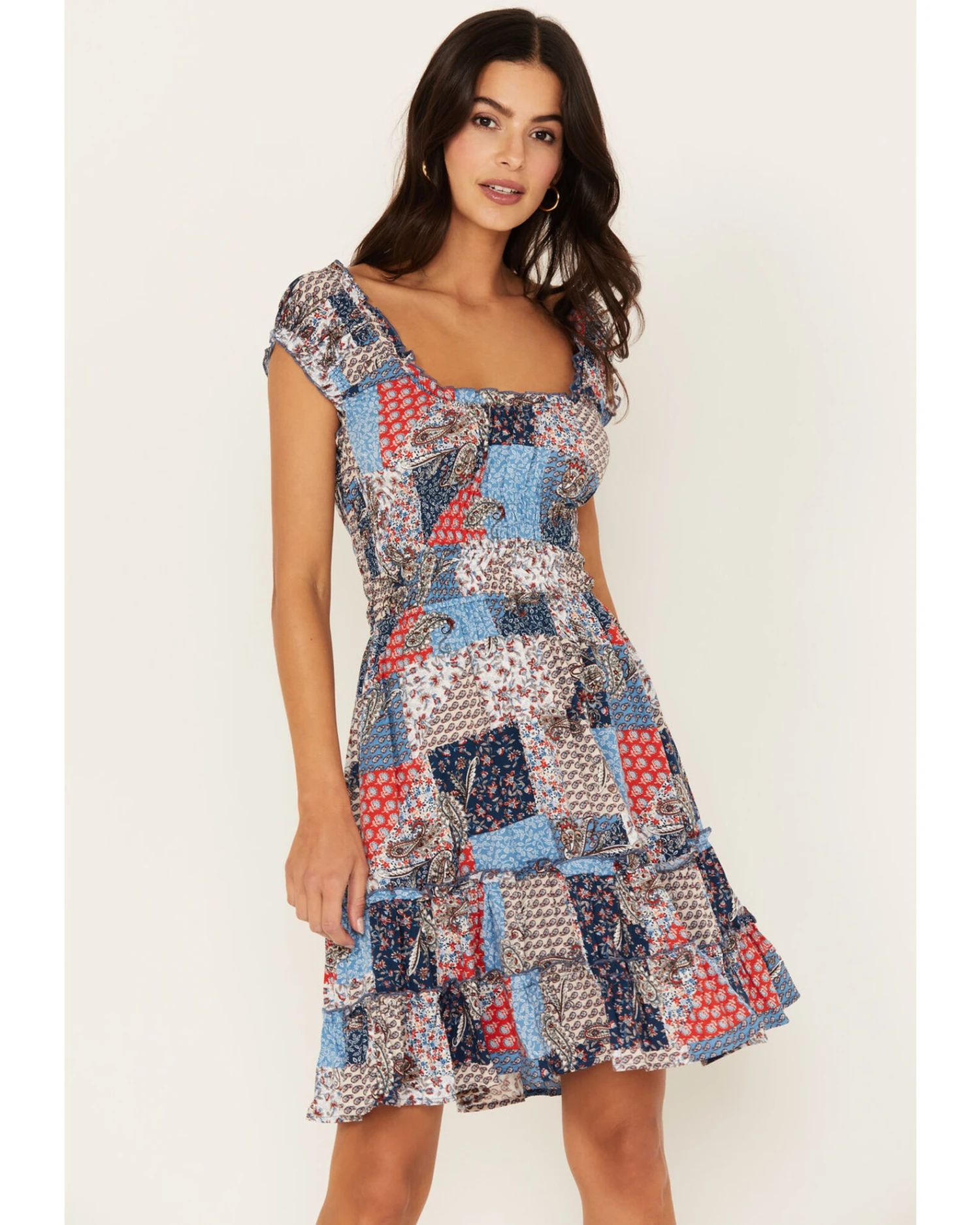 Wild Moss Women's Patchwork Print Dress - Image 2