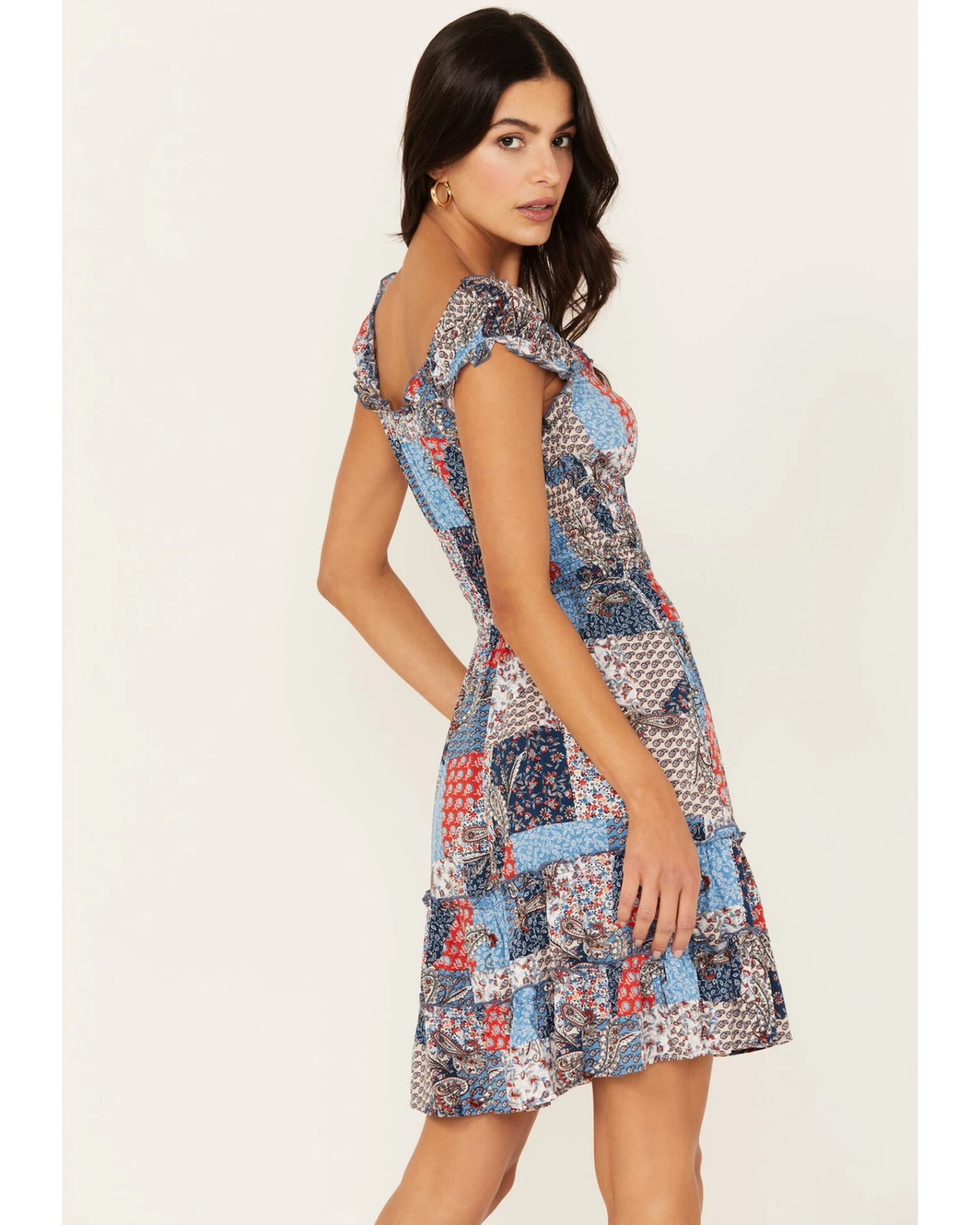 Wild Moss Women's Patchwork Print Dress - Image 4